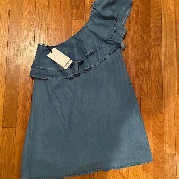 zara one shoulder denim dress Zara | Dresses | Zara One Shoulder Denim Dress Nwt